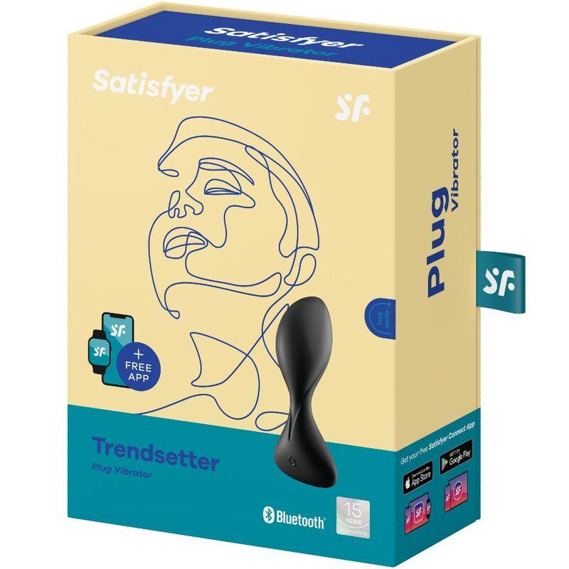 satisfyer app trendsetter spina vibrante nera