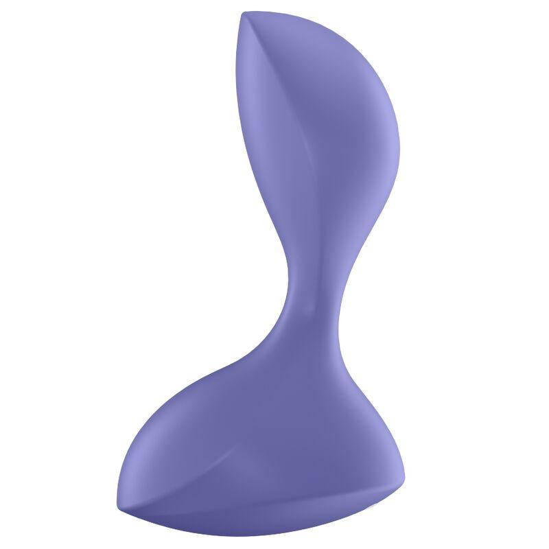 satisfyer sweet seal tappo vibrante app viola