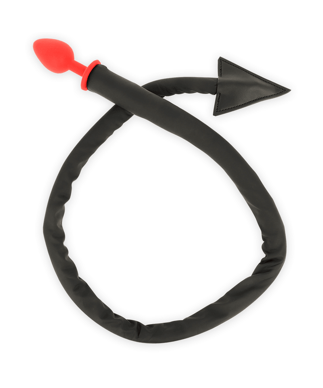 ohmama fetish devils tail tappo in silicone 8 cm
