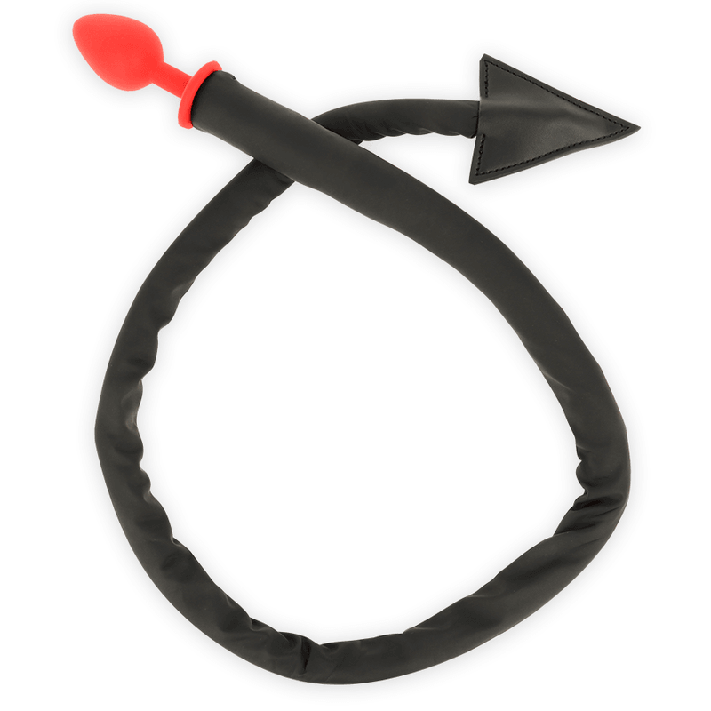 ohmama fetish devils tail tappo in silicone 8 cm