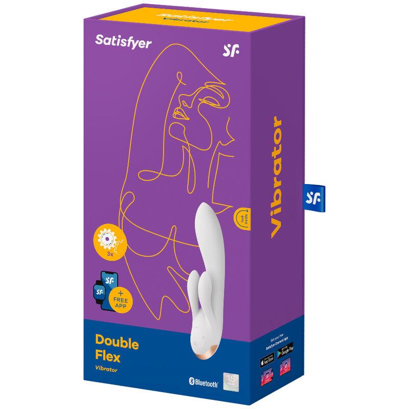 satisfyer app vibratore doppio flex bianco