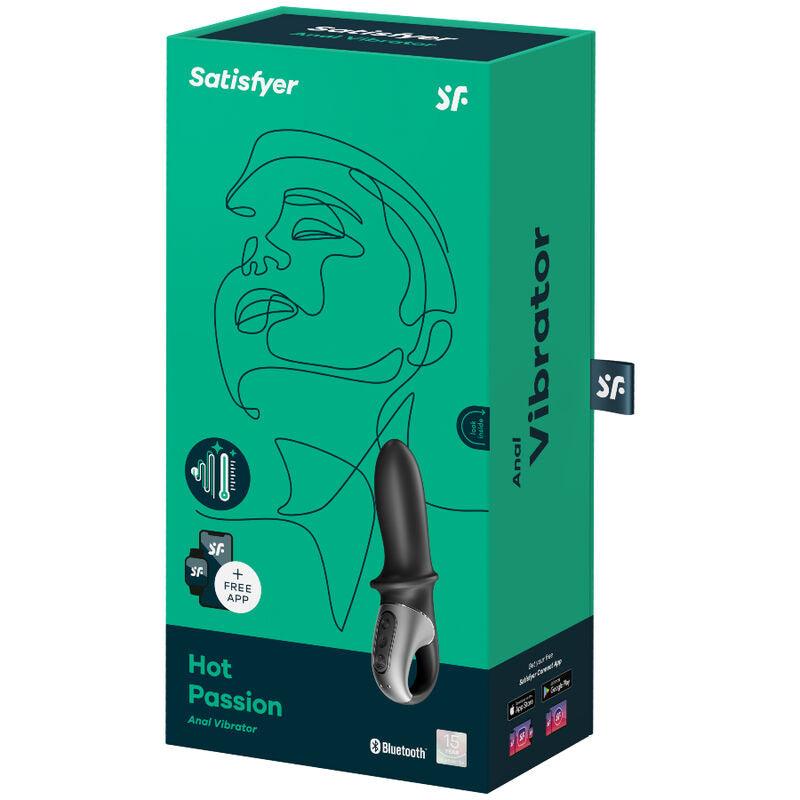 satisfyer app vibratore anale hot passion nero