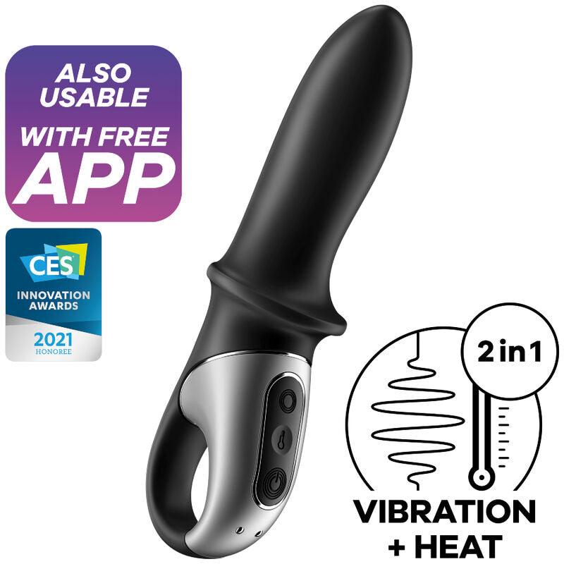 satisfyer app vibratore anale hot passion nero