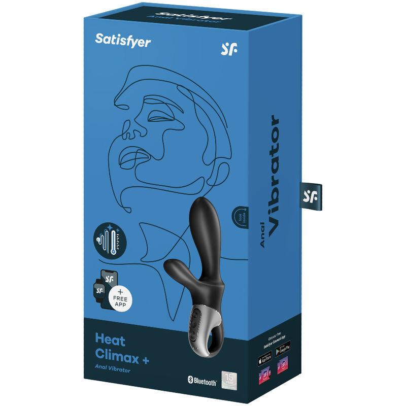 satisfyer heat climax app vibratore anale nero