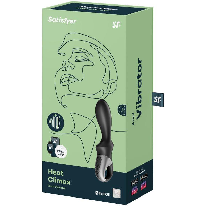 satisfyer app vibratore anale heat climax nero