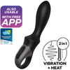 satisfyer app vibratore anale heat climax nero