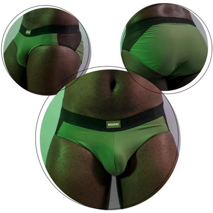 macho ms23v slip verde colori l xl