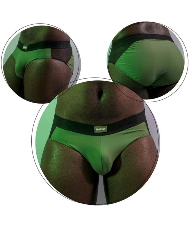 macho ms23v slip verde colori l xl