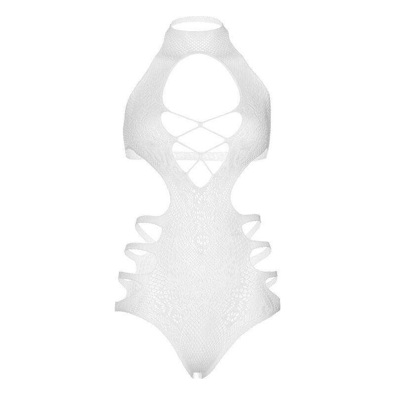 leg avenue body con spalline cut out taglia unica bianco