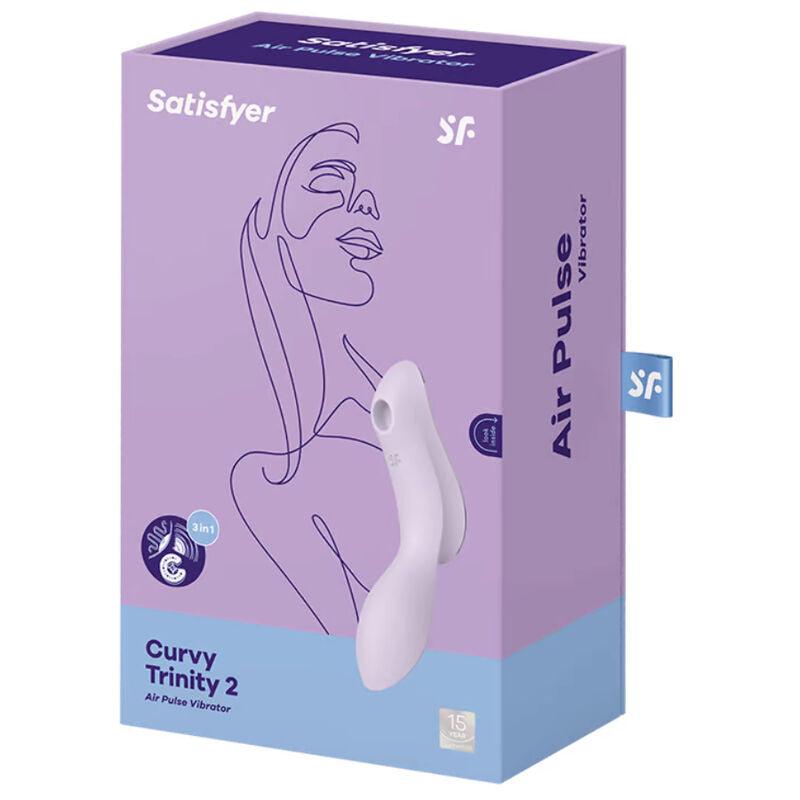 satisfyer vibratore curvy trinity 2 air pulse nero