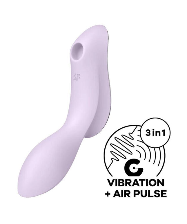 satisfyer vibratore curvy trinity 2 air pulse nero