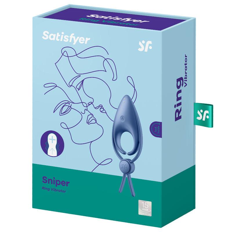 satisfyer vibratore ad anello sniper blu