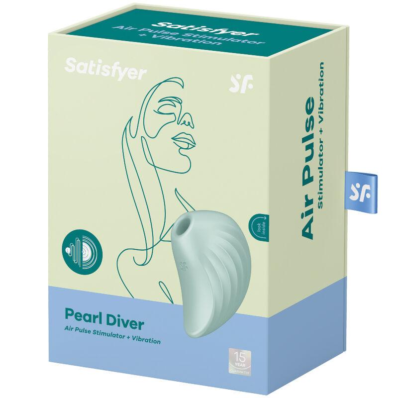 satisfyer pearl diver stimulator und vibrator grun