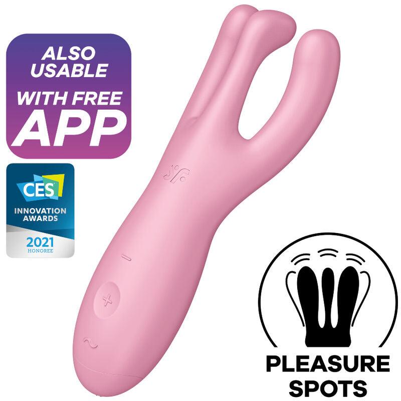 satisfyer app threesome 4 vibratore rosa