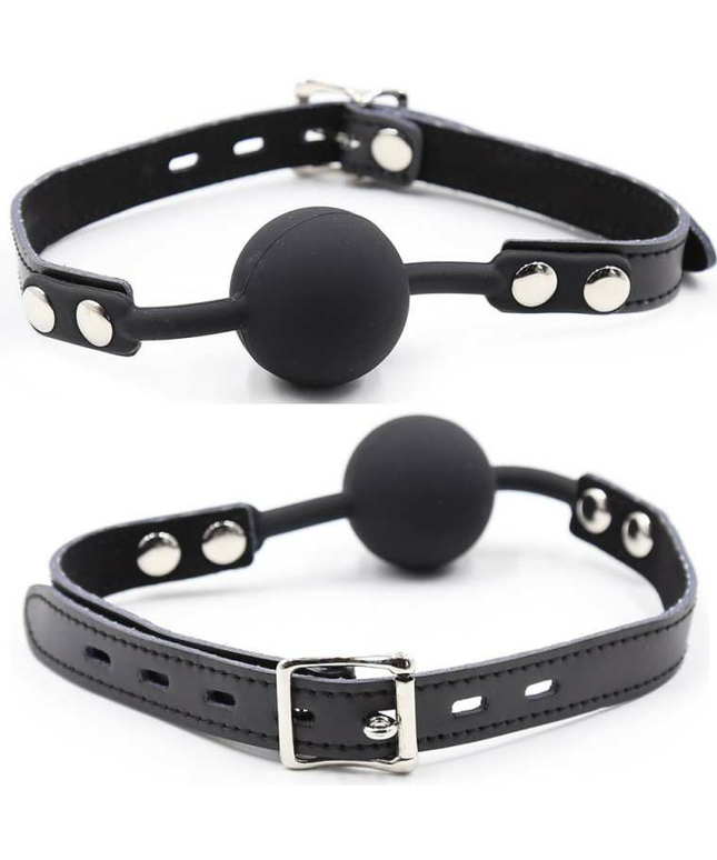 OHMAMA FETISH - BALL GAG IN SILICONE CON CINTURA IN PELLE