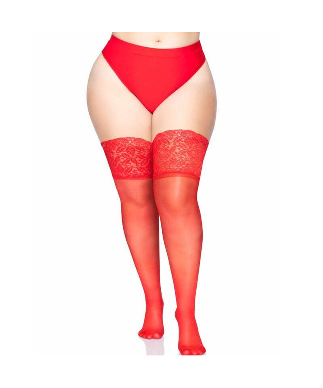 LEG AVENUE - RETE ALTA COSCIA TRASPARENTE TAGLIA UNICA - Only Vibes