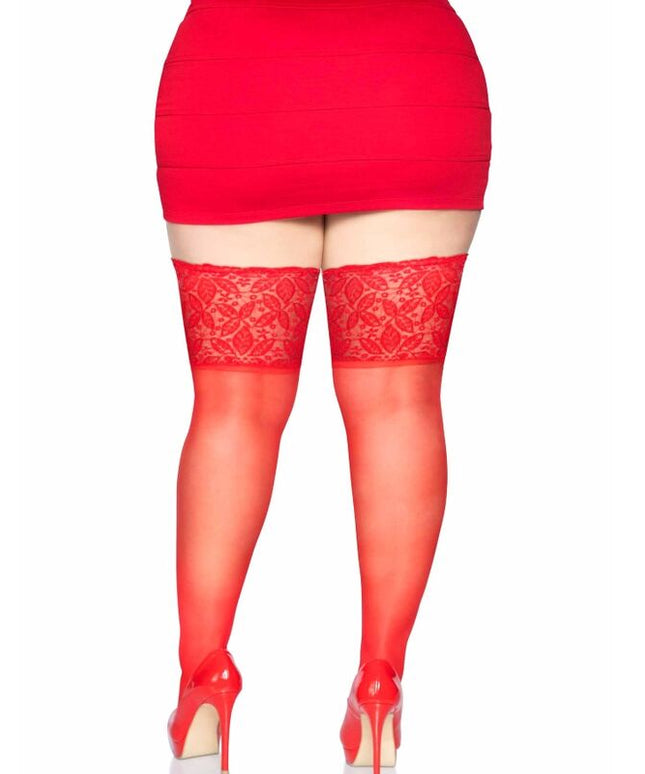 LEG AVENUE - RETE ALTA COSCIA TRASPARENTE TAGLIA UNICA