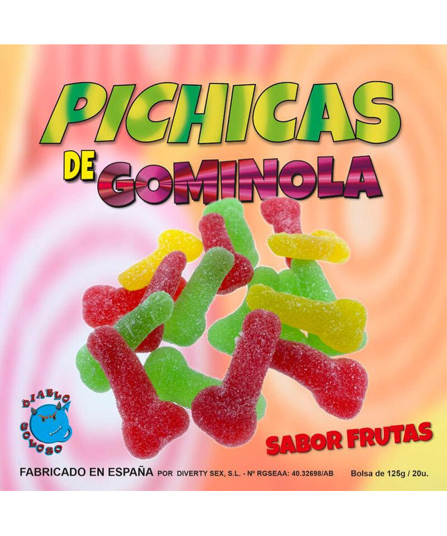 diablo goloso pichitas gumminol alla frutta con zucchero