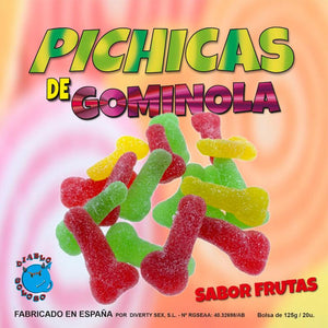 diablo goloso pichitas gumminol alla frutta con zucchero