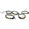 PRIDE - BRACCIALE CON PERLINE CON BANDIERA LGBT