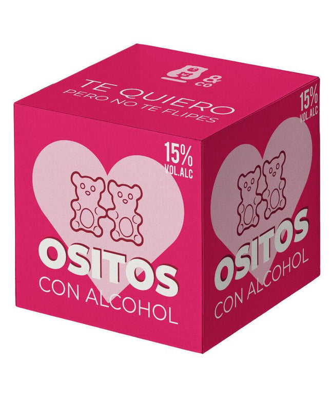 osito co orsetti gommosi con alcool gin e fragola