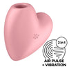 satisfyer stimolatore e vibratore cutie heart air pulse blu