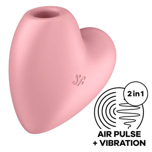 satisfyer stimolatore e vibratore cutie heart air pulse blu