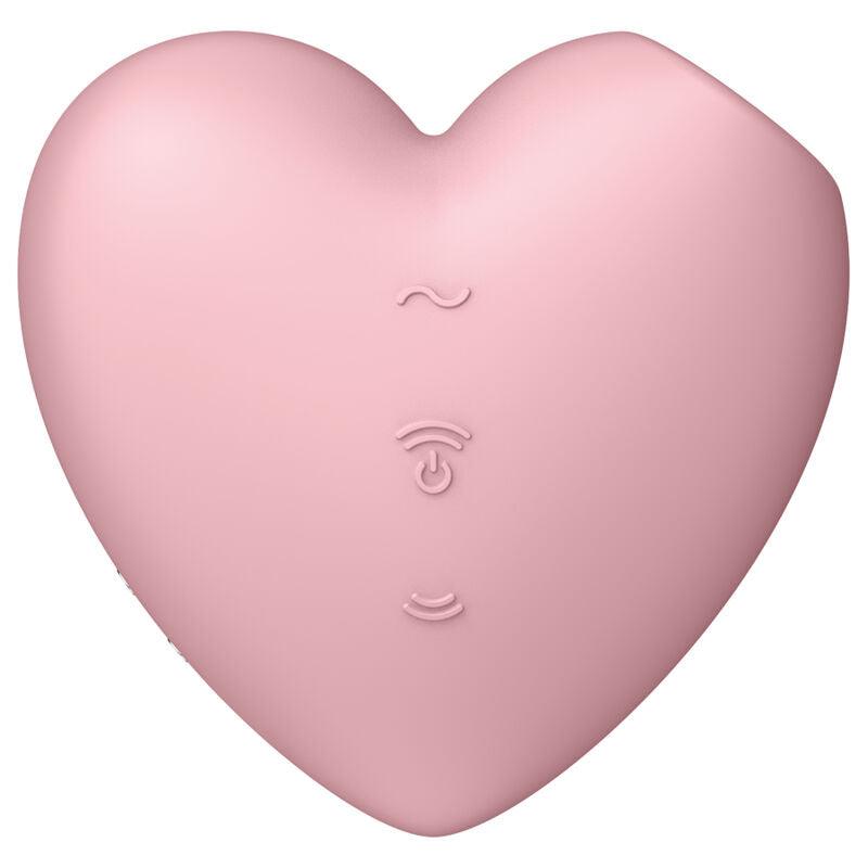 satisfyer stimolatore e vibratore cutie heart air pulse blu