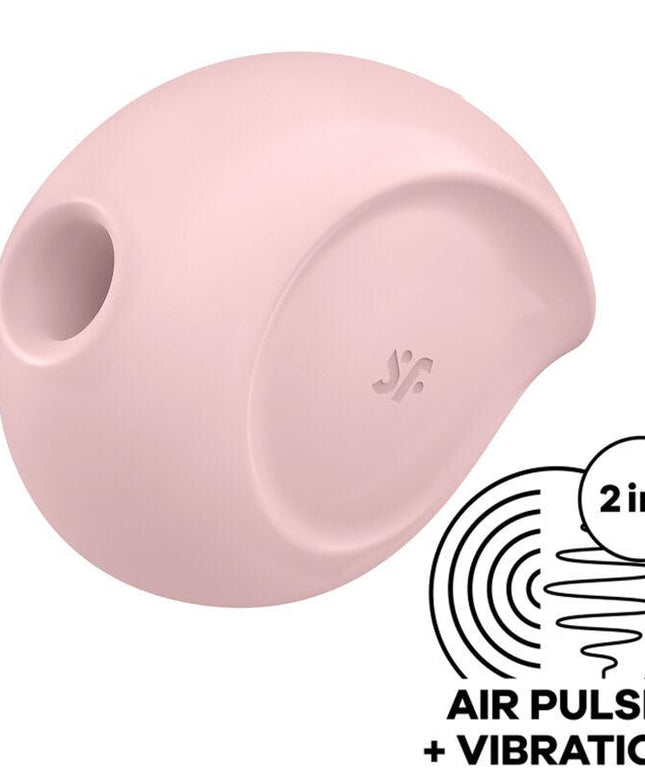 satisfyer stimolatore e vibratore sugar rush air pulse rosa