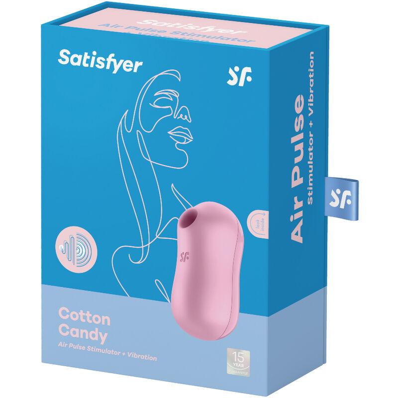 satisfyer stimolatore e vibratore daria per zucchero cotone lilla