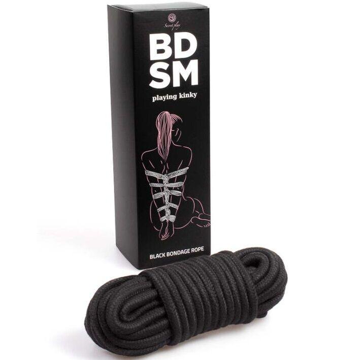 secretplay black bondage rope collezione bdsm