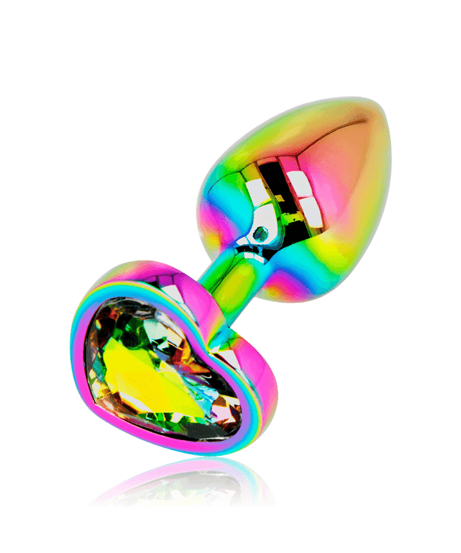 ohmama plug anale cuore iridescente taglia s