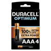 DURACELL - BATTERIA ALCALINA OPTIMUM 200 AAA LR03 4 UNIT