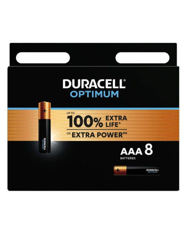 DURACELL - BATTERIA ALCALINA OPTIMUM AAA LR03 8 UNIT