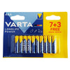 varta batteria alcaline longlife power aaa lr03 10 unita