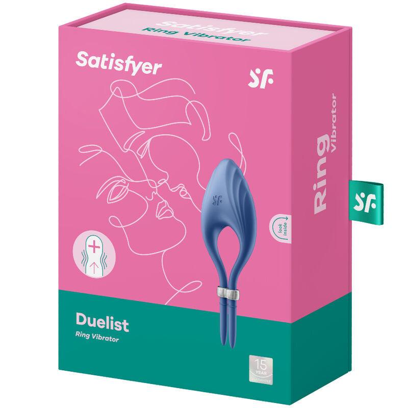 satisfyer anello vibratore duelist blu