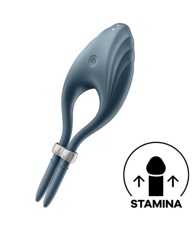 satisfyer anello vibratore duelist blu