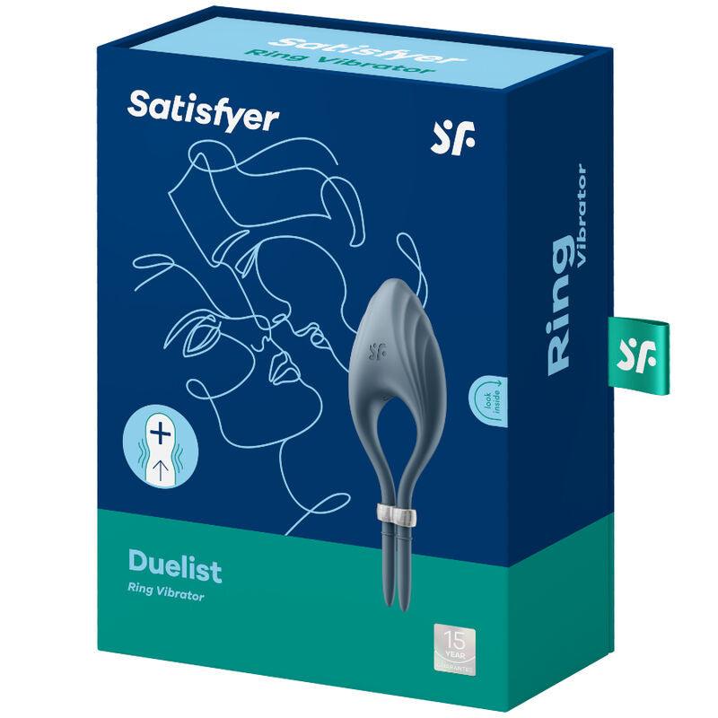 satisfyer anello vibratore duelist blu