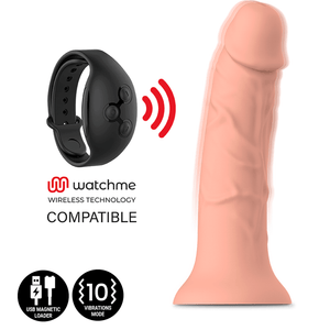 mythology asher original dildo s vibratore compatibile con tecnologia wireless watchme