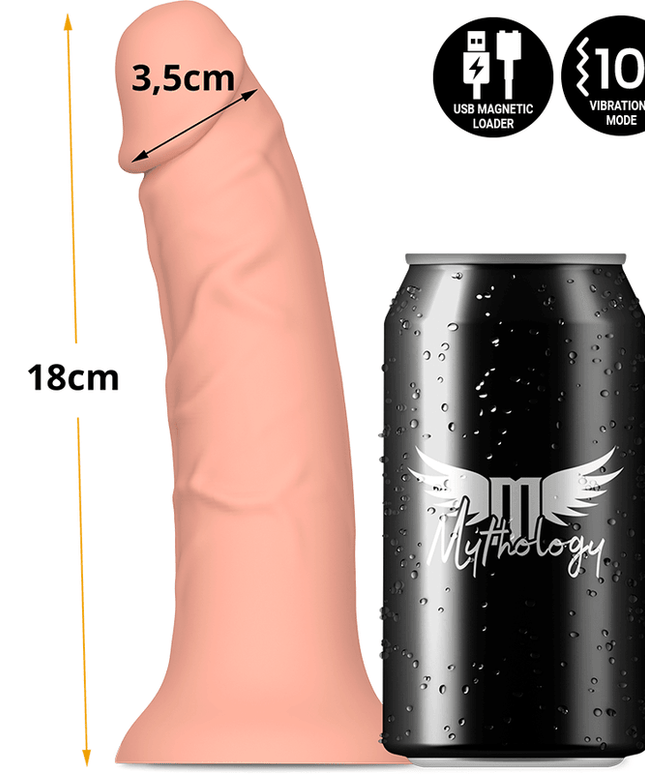 mythology asher original dildo s vibratore compatibile con tecnologia wireless watchme