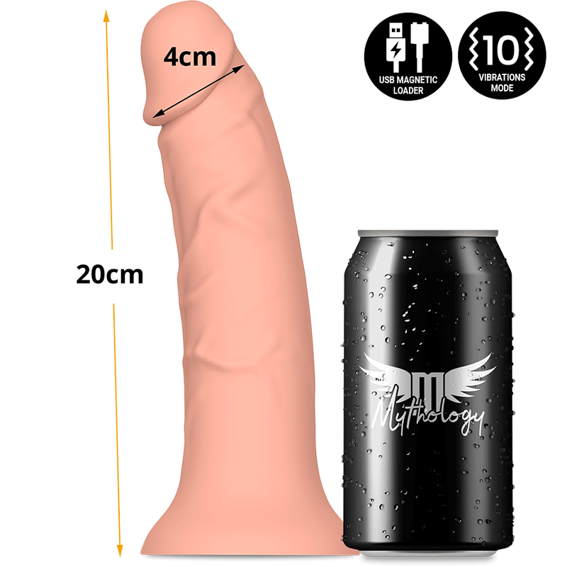 mythology asher original dildo m vibratore compatibile con tecnologia watchme wireless