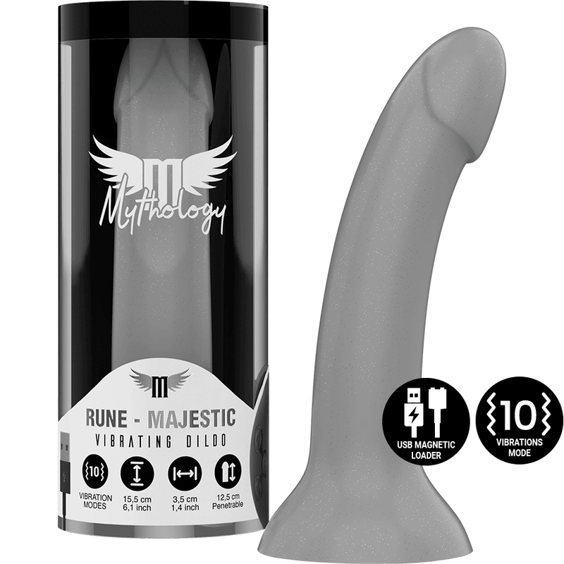 mythology rune majestic dildo s vibratore watchme compatibile con tecnologia wireless