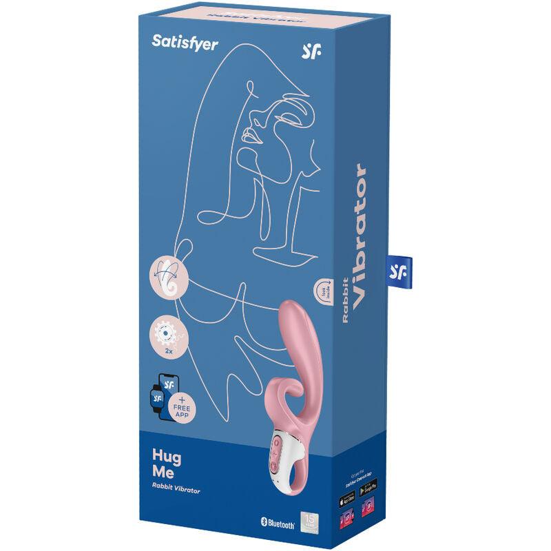 satisfyer app vibratore hug me rabbit rosa