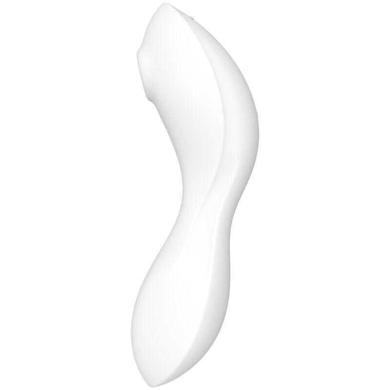 satisfyer stimolatore a e vibratore curvy trinity 5 bianco