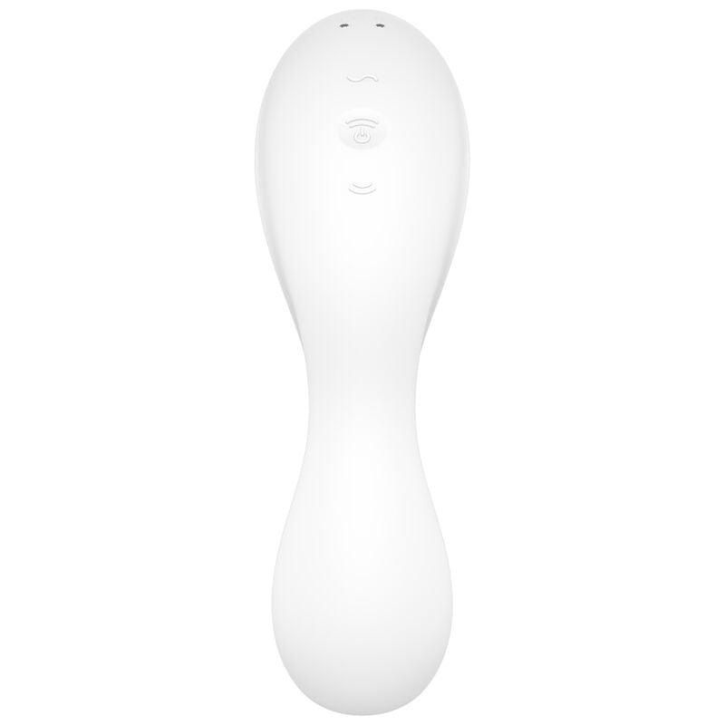 satisfyer stimolatore a e vibratore curvy trinity 5 bianco