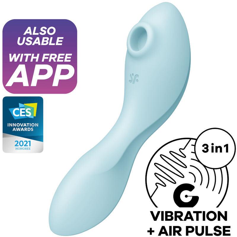 satisfyer stimolatore a e vibratore curvy trinity 5 bianco