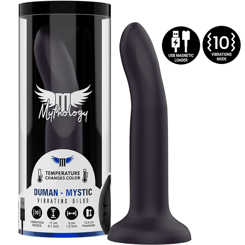 mythology duman mystic dildo m vibratore compatibile con tecnologia wireless watchme