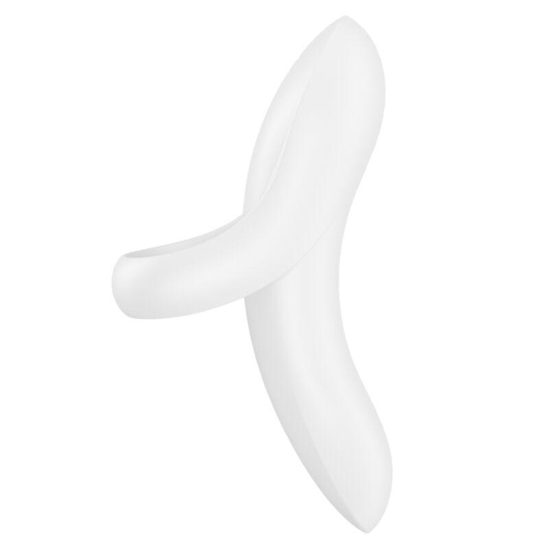 satisfyer vibratore da dito bold lover bianco