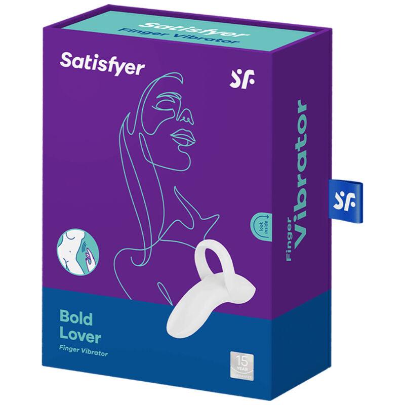 satisfyer vibratore da dito bold lover bianco