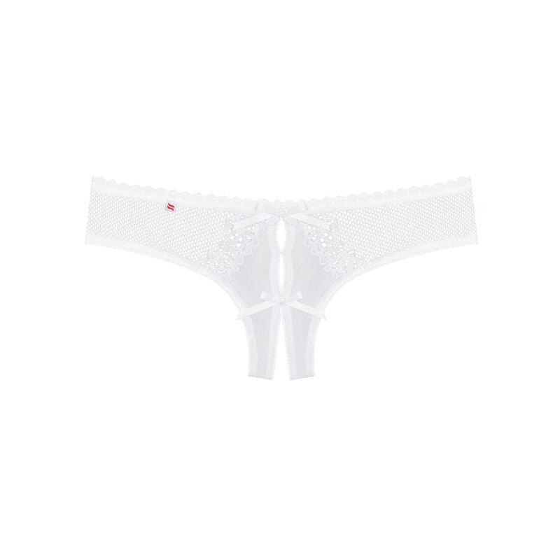 OBSESSIVE - MUTANDINE ALABASTRA SEXY CROTCHLESS BIANCO L/XL - Only Vibes